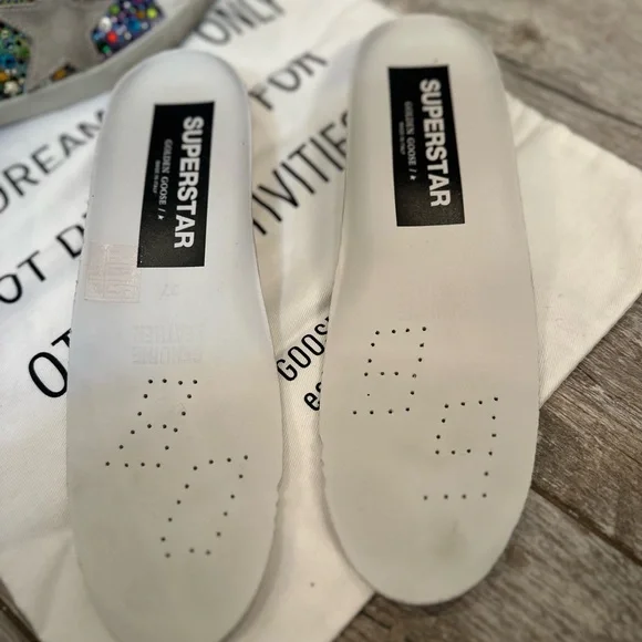 Golden Goose Multicolor tye dye and Crystal Superstars size 37 - Picture 8 of 12